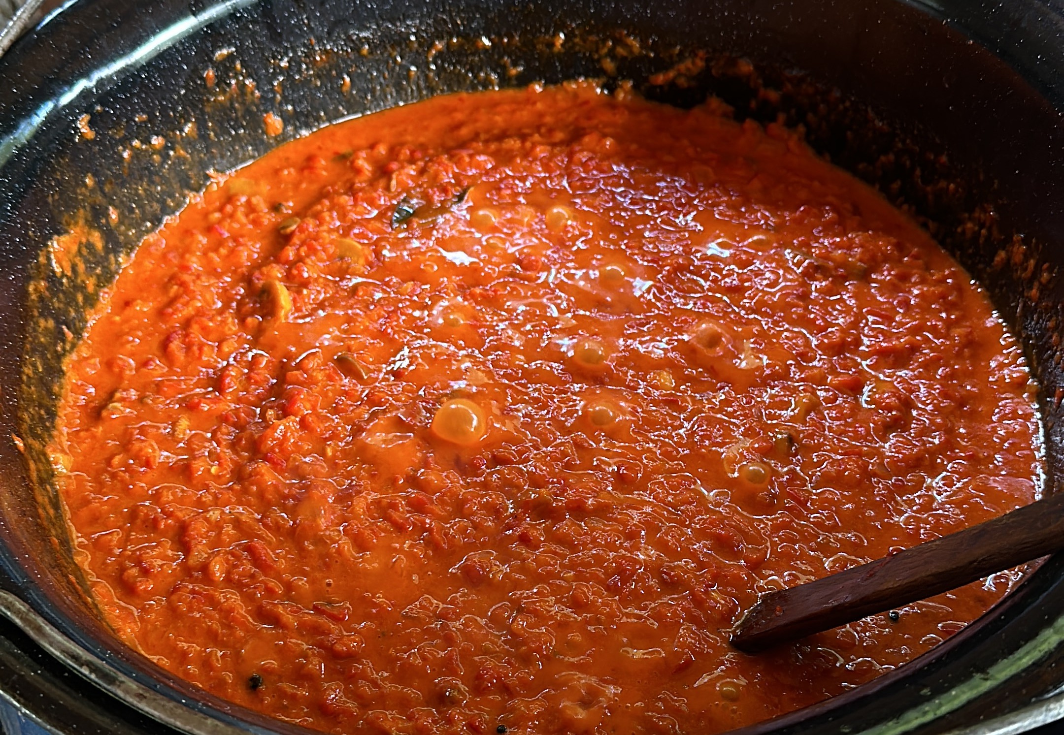 Magic in the making...also, do you see the SIZE of this pot?!